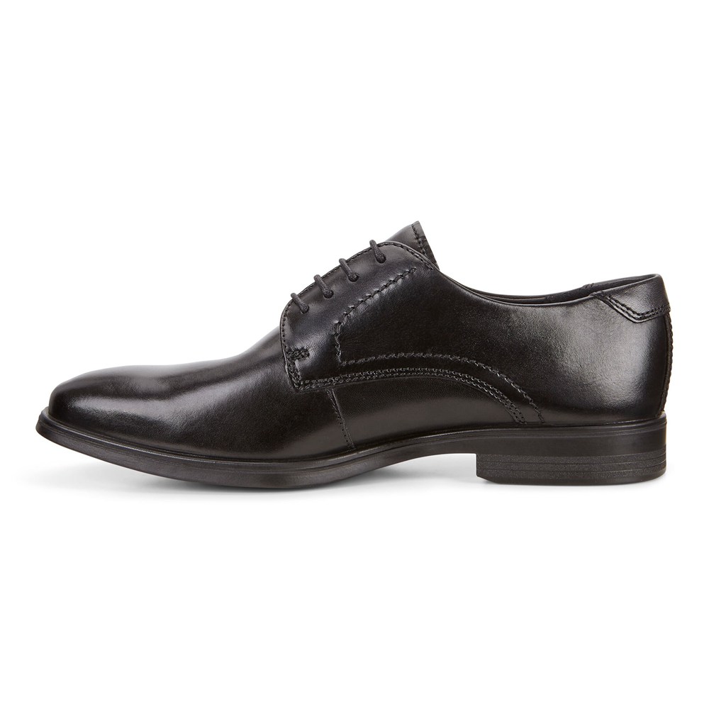 ECCO Mens Dress Shoes Black - Melbourne Tie - GIP-389125